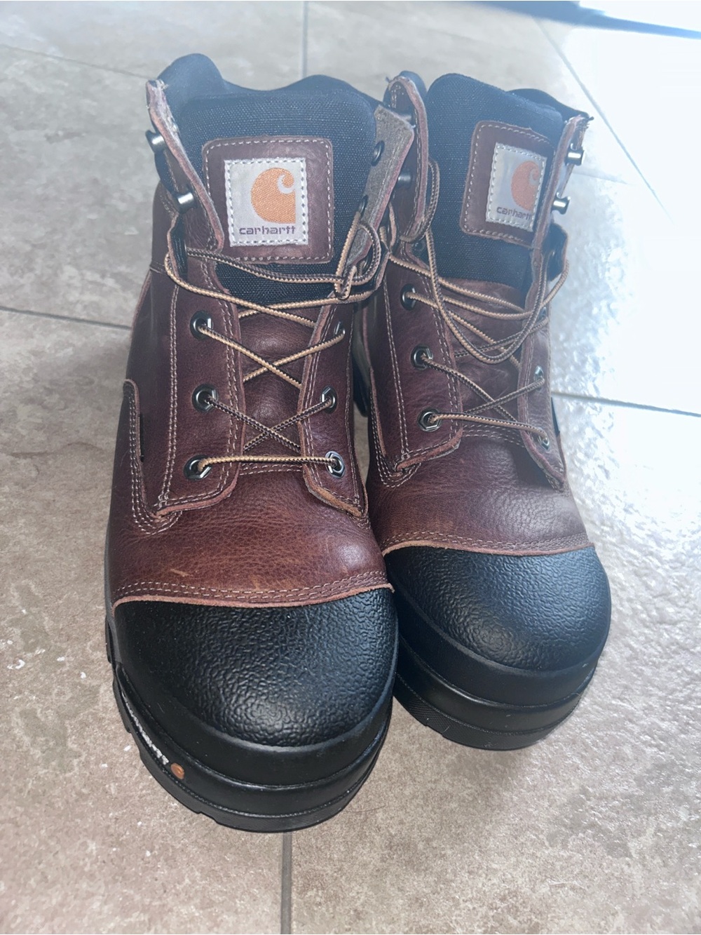 Carhartt Men's Leather Work Boots with Safety Toe